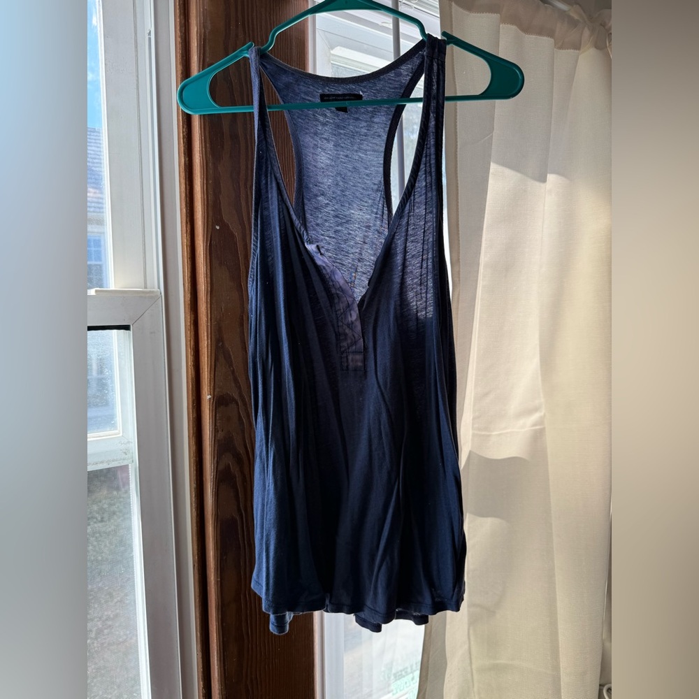 American Eagle Outfitters Navy Blue Tank Top